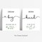 4 Pack, 8"x10" Inspirational Wall Art Office Decor, Motivational UNFRAMED Prints for Bedroom | Living Room | Classroom, Black and White Daily Positive Affirmations Poster for Women Men Kids,